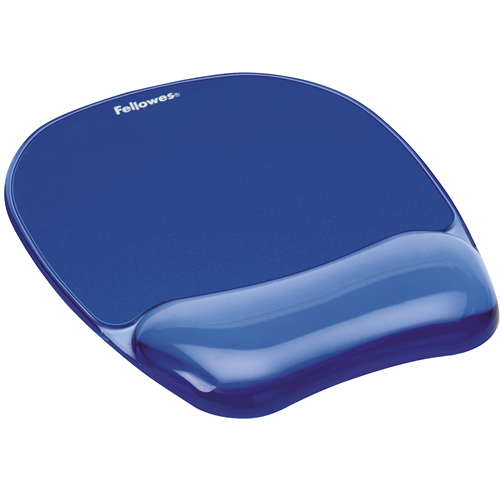 FELLOWES CRYSTAL MOUSE PAD & WRIST REST (GEL)